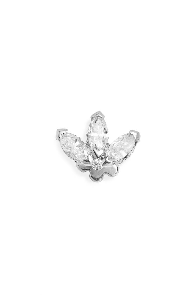 Engraved Diamond Lotus Stud Earring video