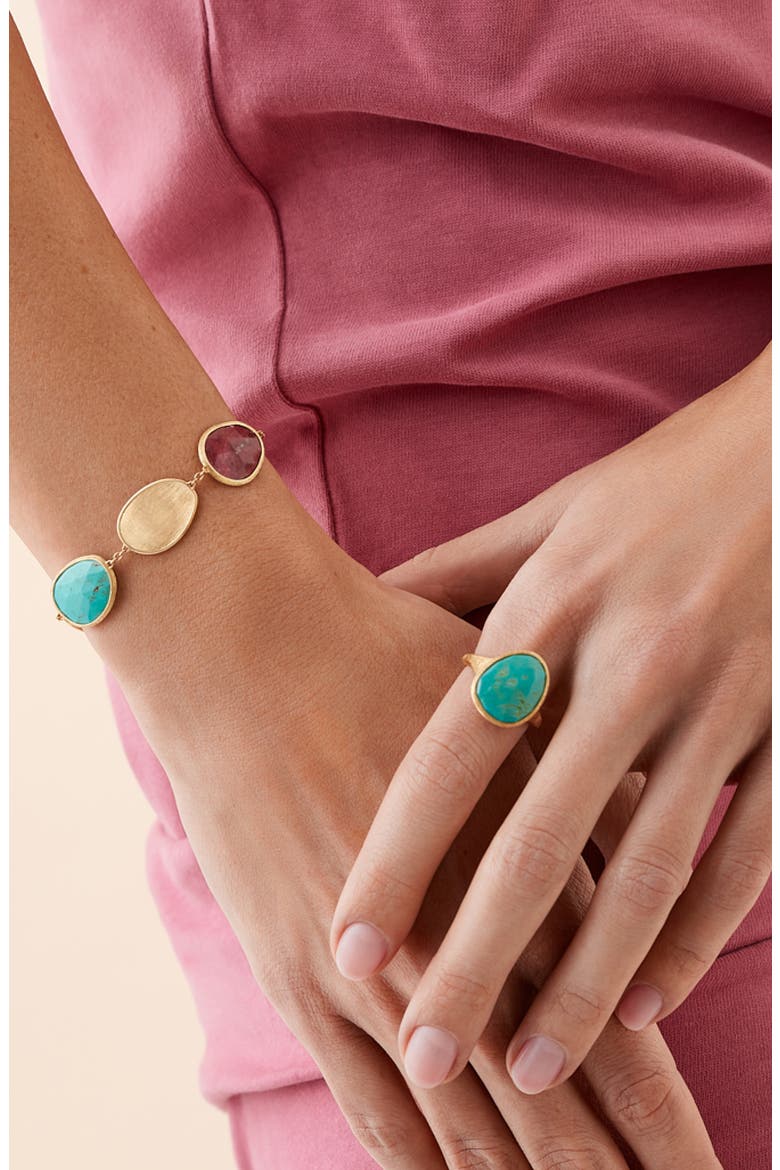 Lunaria Turquoise Bracelet, Alternate, color, GOLD/MIXED