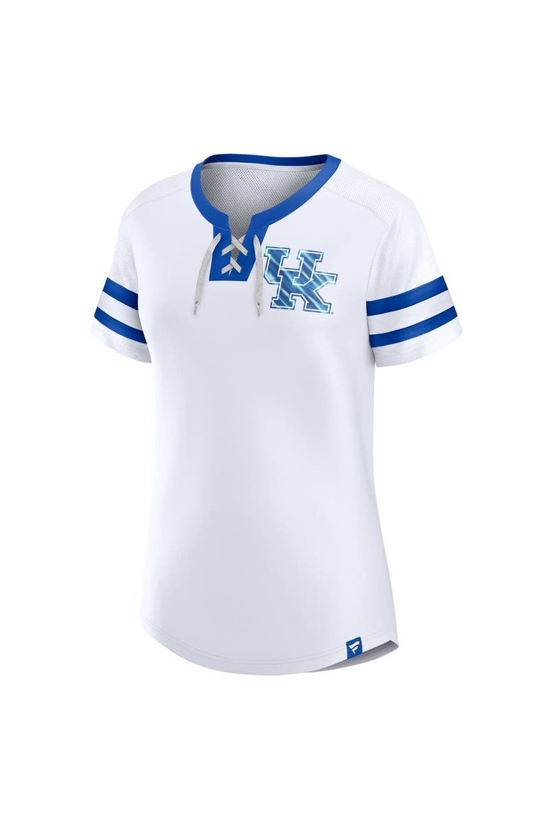 Women's Fanatics  No Color Kentucky Wildcats Iconic Athena T-Shirt, Alternate, color, White