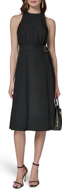 DONNA KARAN WEEKEND Racerback Faux Wrap Dress
