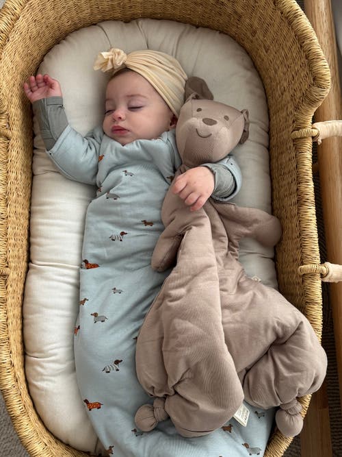 Gunamuna Long Sleeve Transitional Swaddle Sleep Bag, 1.0 Tog In Blue