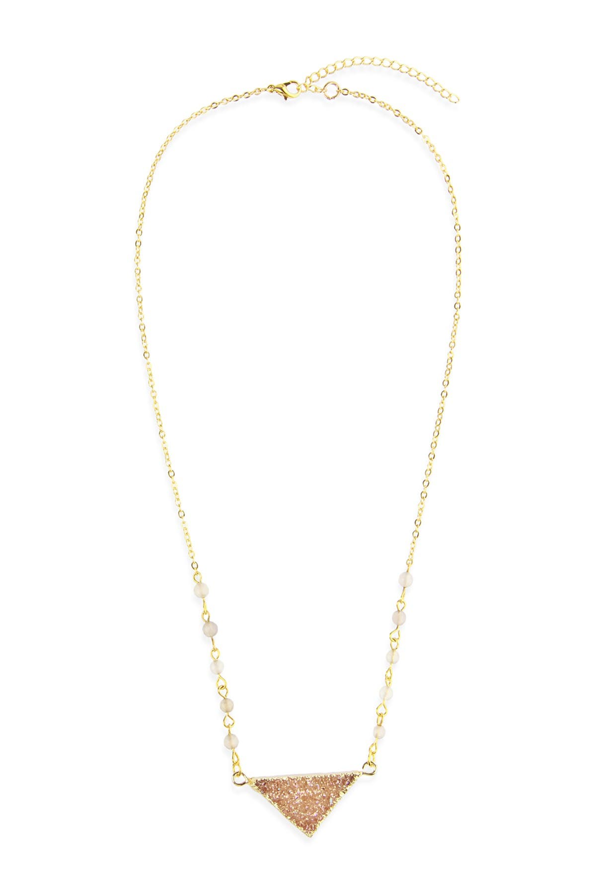 SAACHI Druzy Triangle Necklace