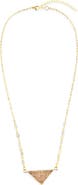 SAACHI Druzy Triangle Necklace