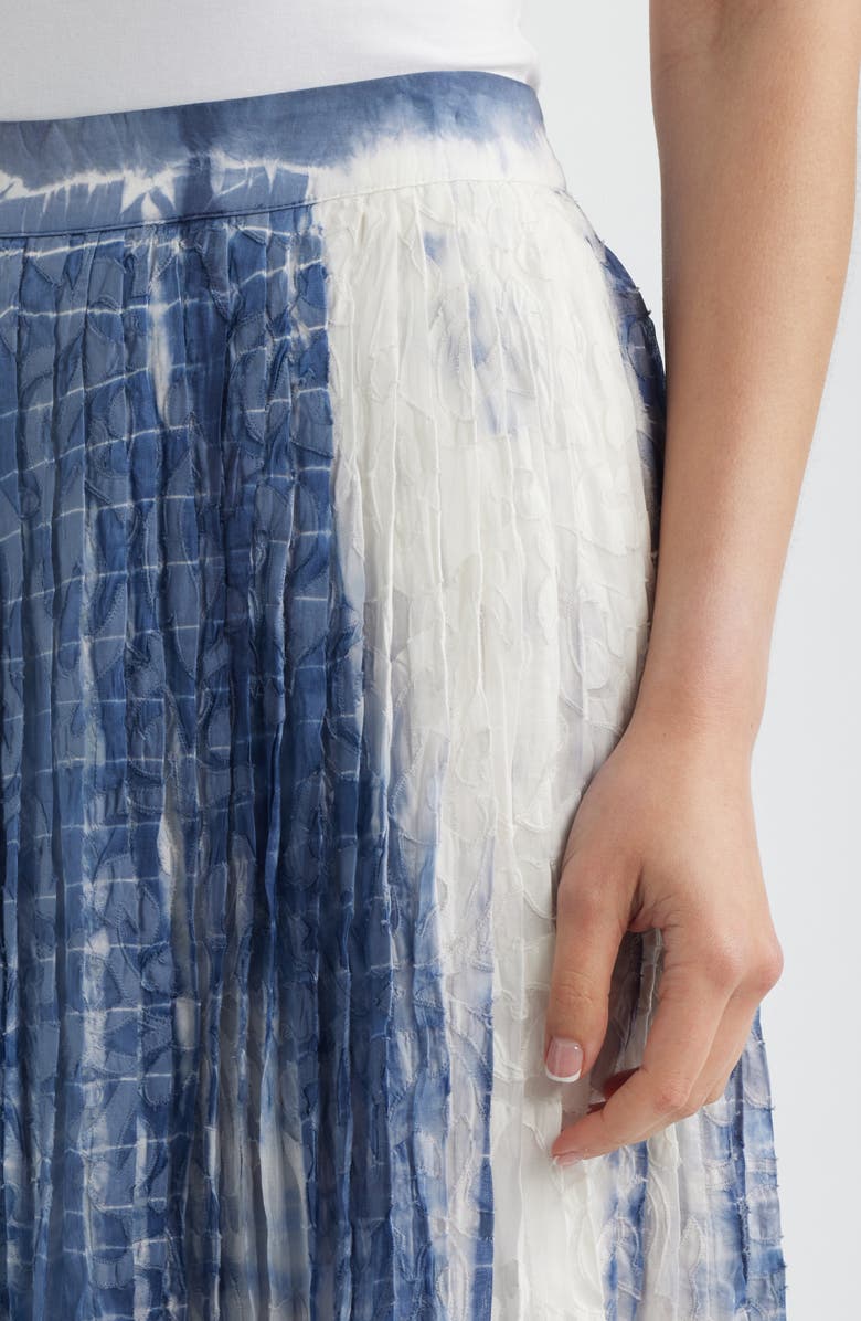 KOBI HALPERIN Andie Print Silk Maxi Skirt, Alternate, color, Tide