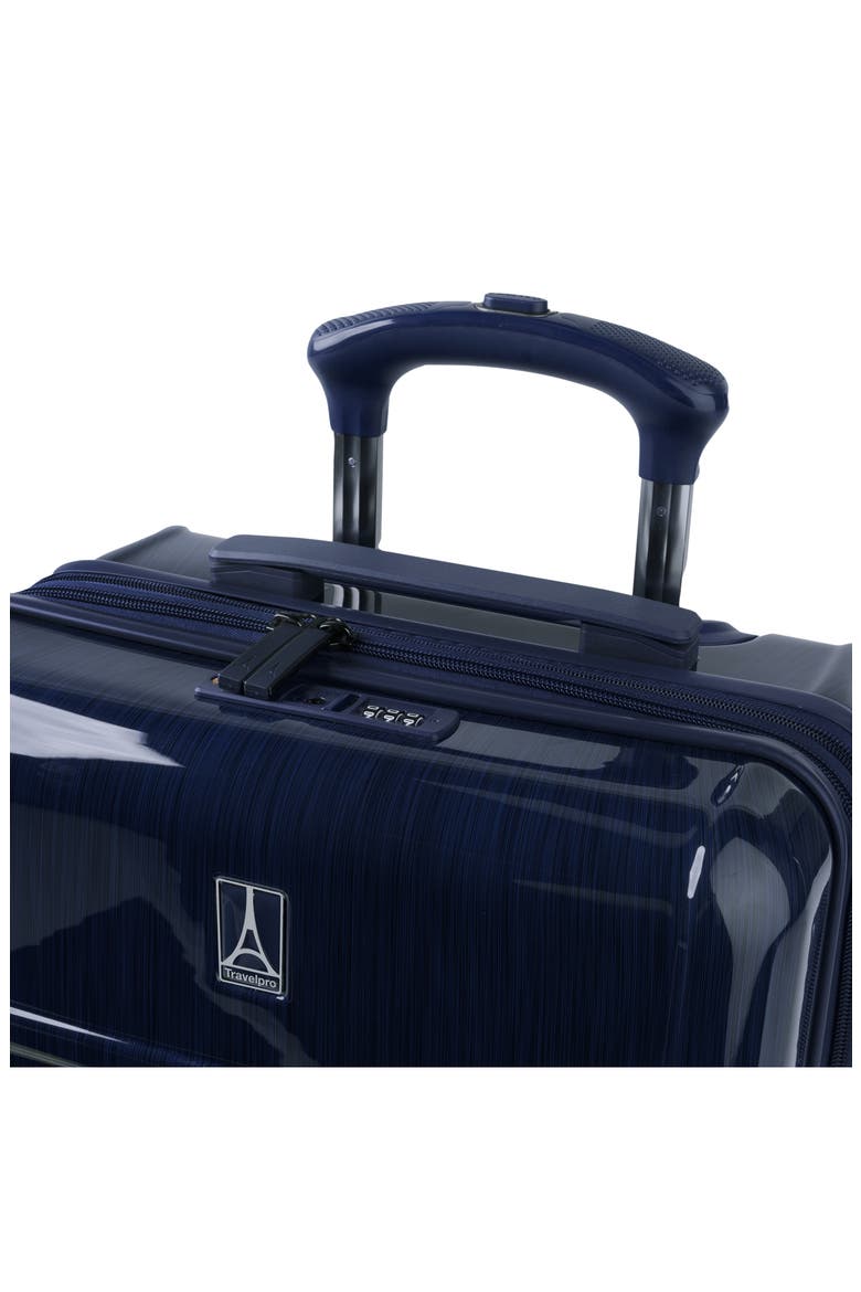 Rollmaster Lite 20 Inch Expandable Hardside Carry-On Suitcase, Alternate, color, DARK NAVY BLACK BRUSHED