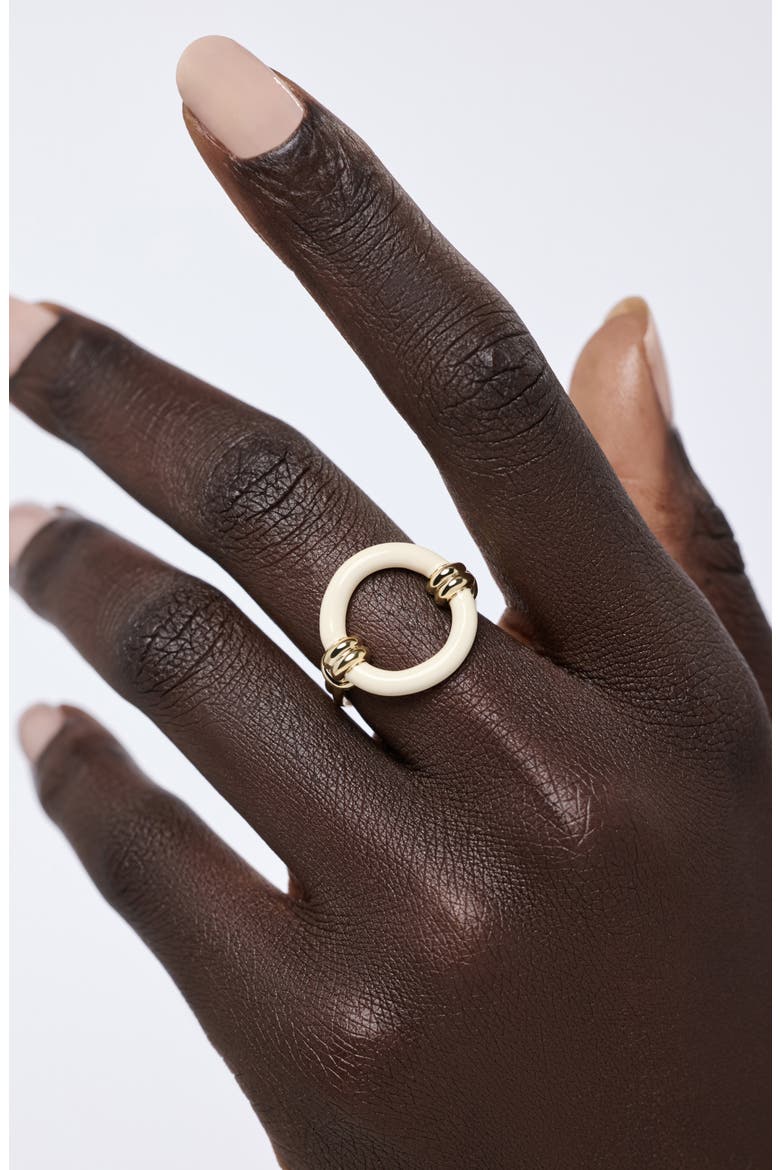 Remi Statement Ring, Alternate, color, GOLD / WHITE