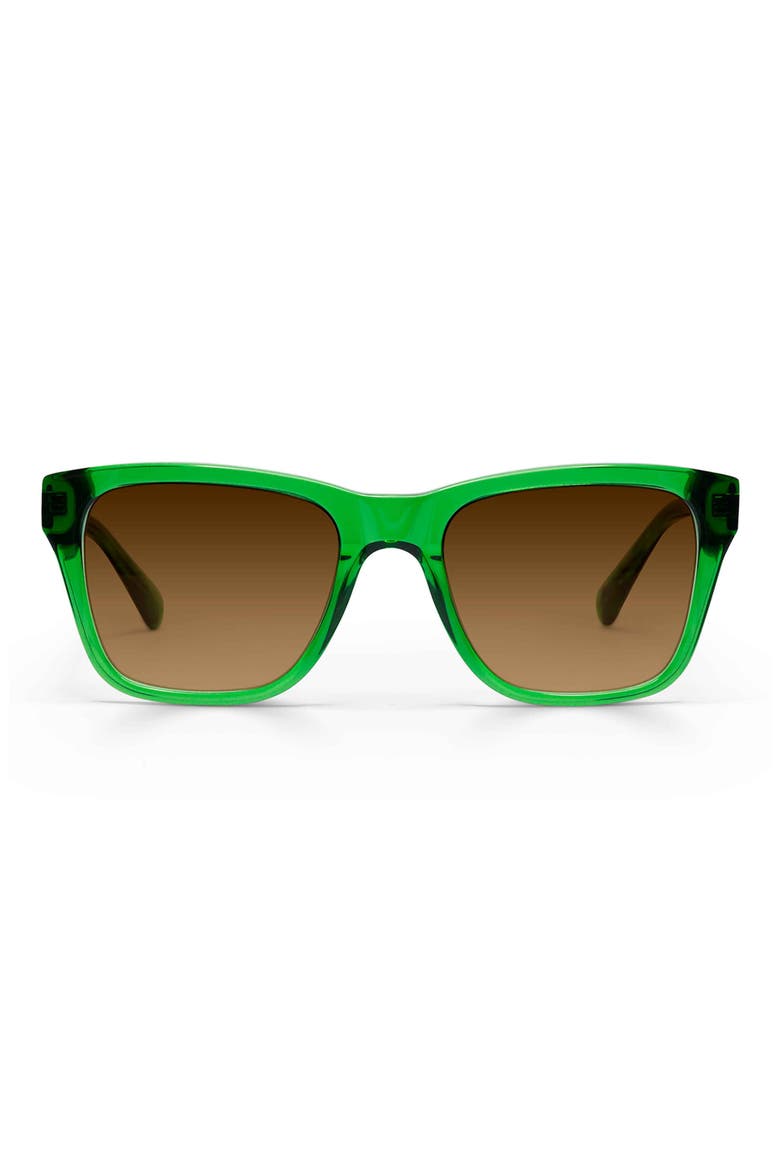 Kvetcher 53mm Square Polarized Sunglasses, Alternate, color, GREEN CRYSTAL