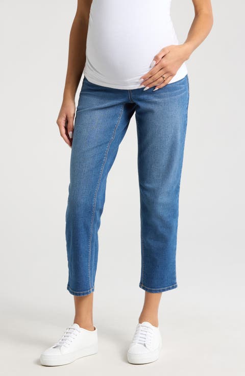 Re:Denim Over the Bump Ankle Straight Leg Maternity Jeans (Nola)
