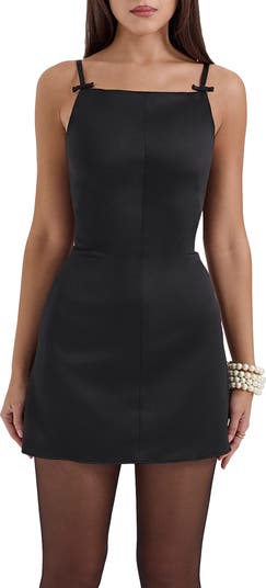 Dainty Satin A-Line Minidress