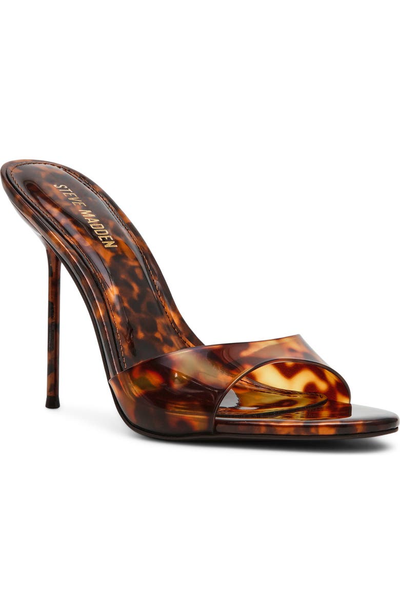 Steve Madden Davina Stiletto Sandal, Main, color, Tortoise Patent