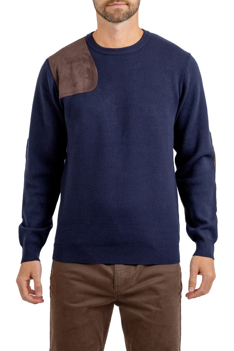 Bristlecone Crewneck Sweater, Main, color, NAVY
