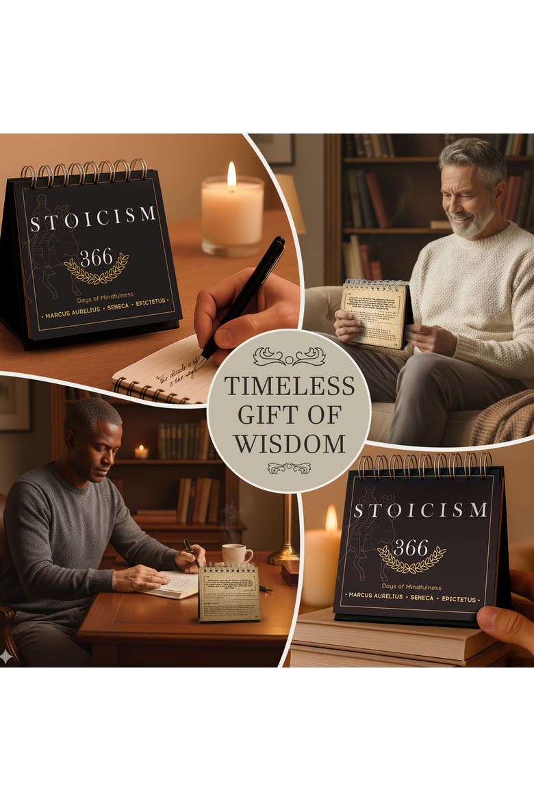 Stoicism Quotes Calendar & Card Set, Alternate, color, Stoicism Calendar