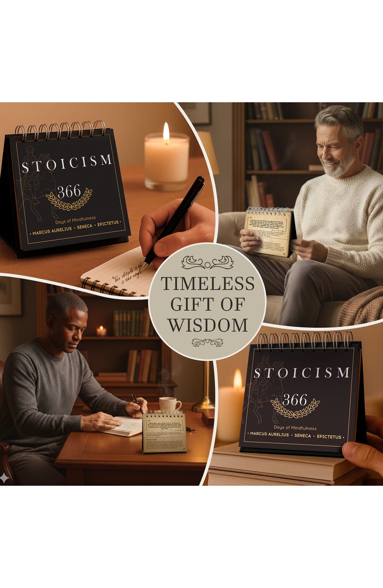 Quokka Stoicism Quotes Calendar & Card Set, Alternate, color, Stoicism Calendar