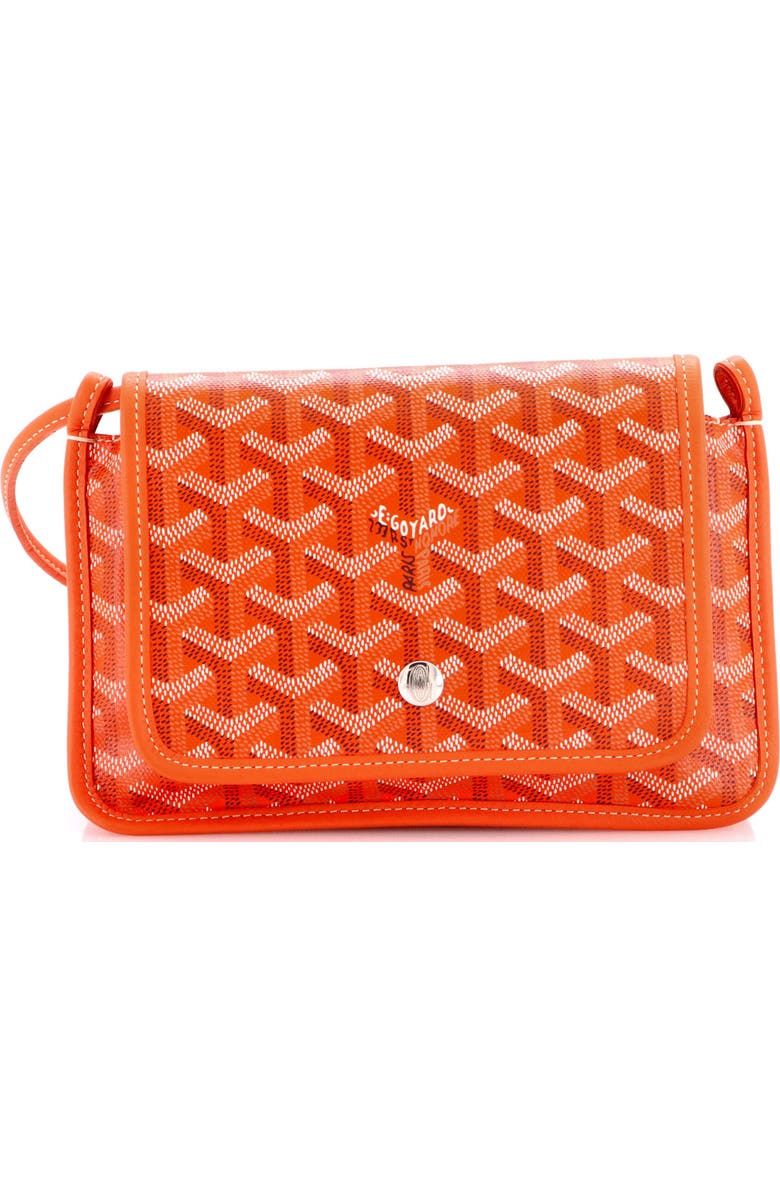 Pre-Owned Goyard Plumet Clutch Wallet Coated Canvas, Main, color, Orange