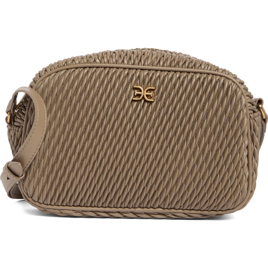 Sam Edelman Julia Quilted Camera Bag In Taupe