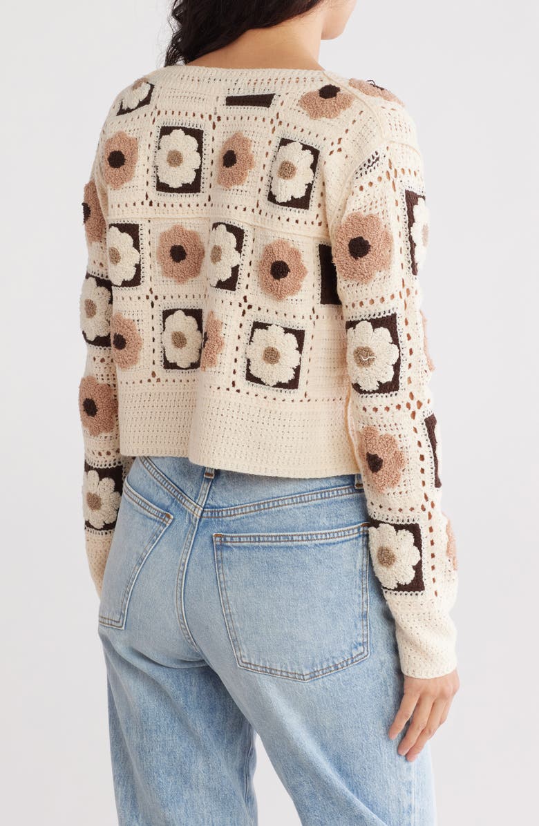 Flower Patch Button Front Cardigan