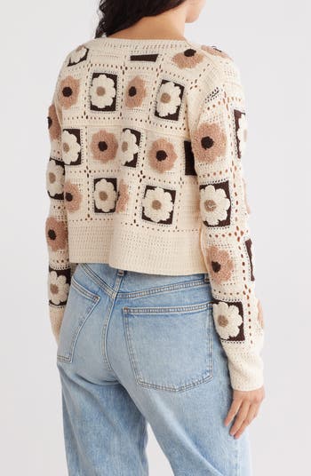 Flower Patch Button Front Cardigan