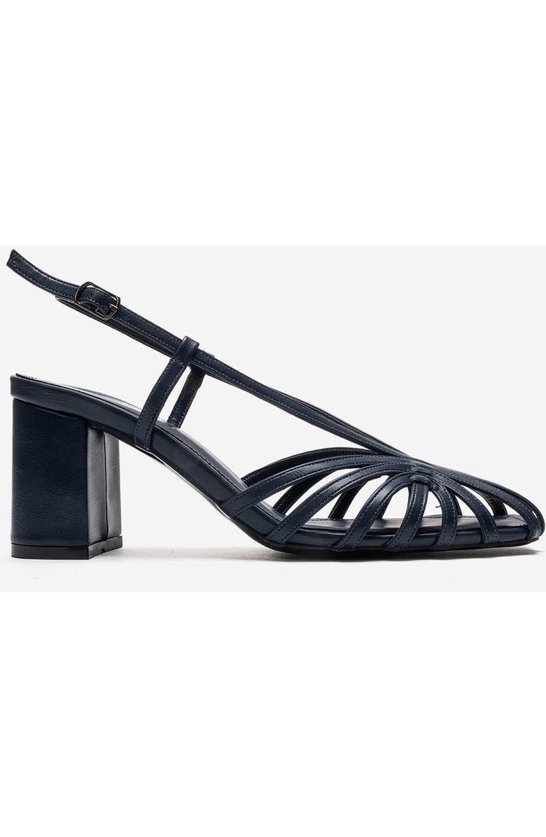 Prologue Shoes Wilda Block Heel Sandal, Alternate, color, Navy