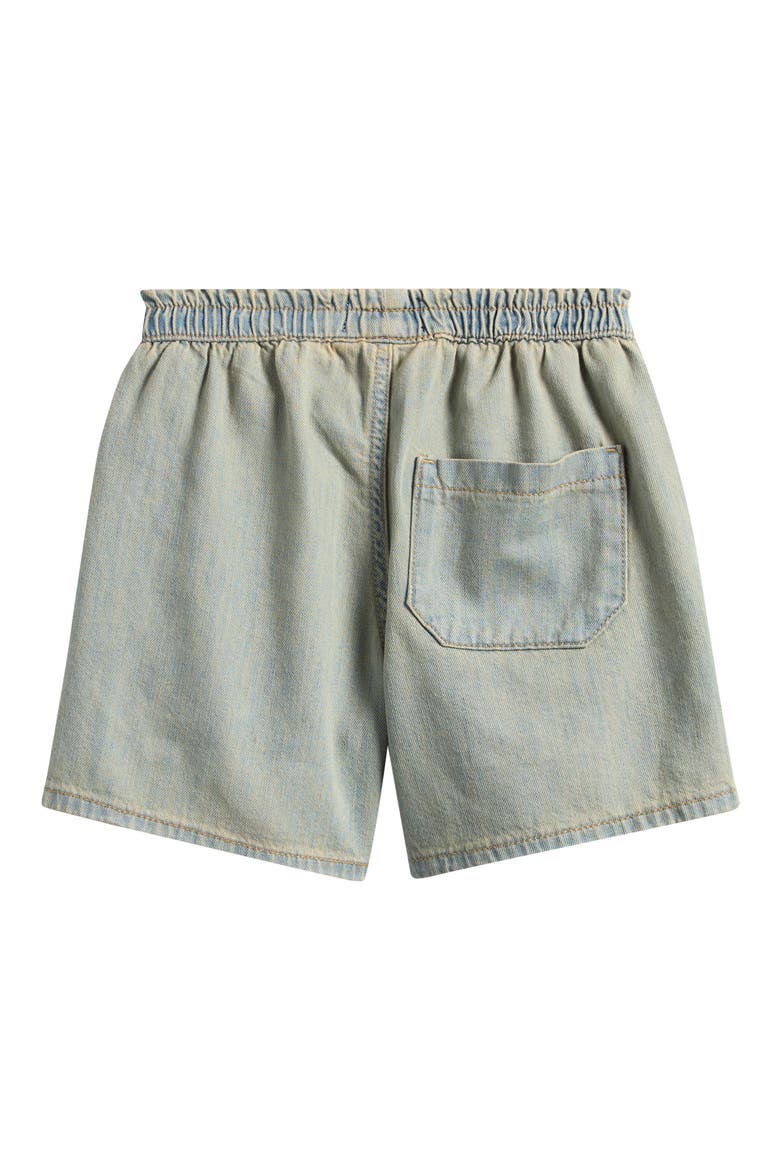 Kids' Organic Cotton Denim Shorts, Alternate, color, PRUSSIAN BLUE