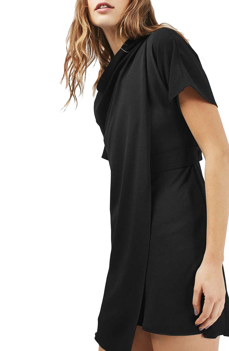 Topshop Origami Minidress, Main, color, 