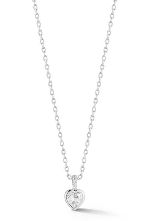 Heart Cubic Zirconia Pendant Necklace