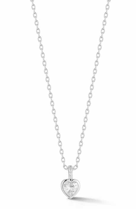 Heart Cubic Zirconia Pendant Necklace