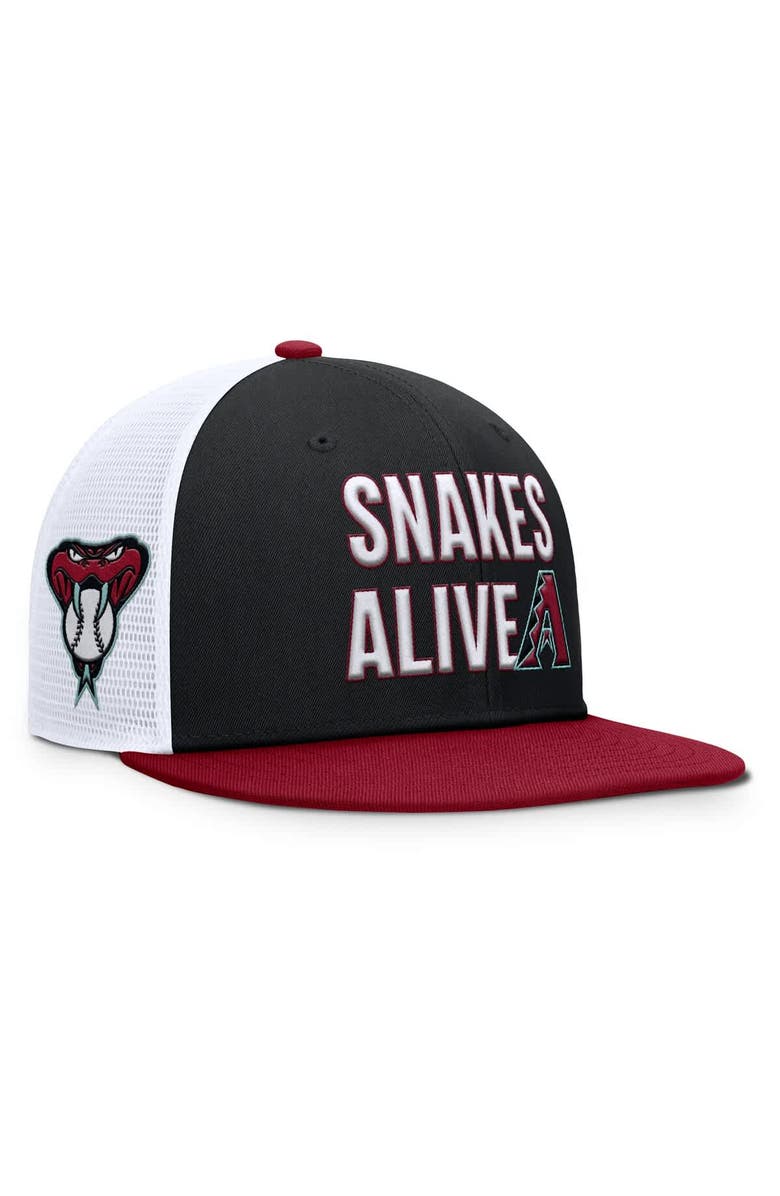 Nike Men's Nike Black Arizona Diamondbacks Pro Trucker Snapback Hat, Main, color, Black