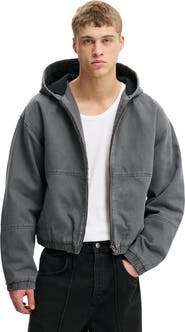 Cotton On Men's Cropped Hooded Bomber