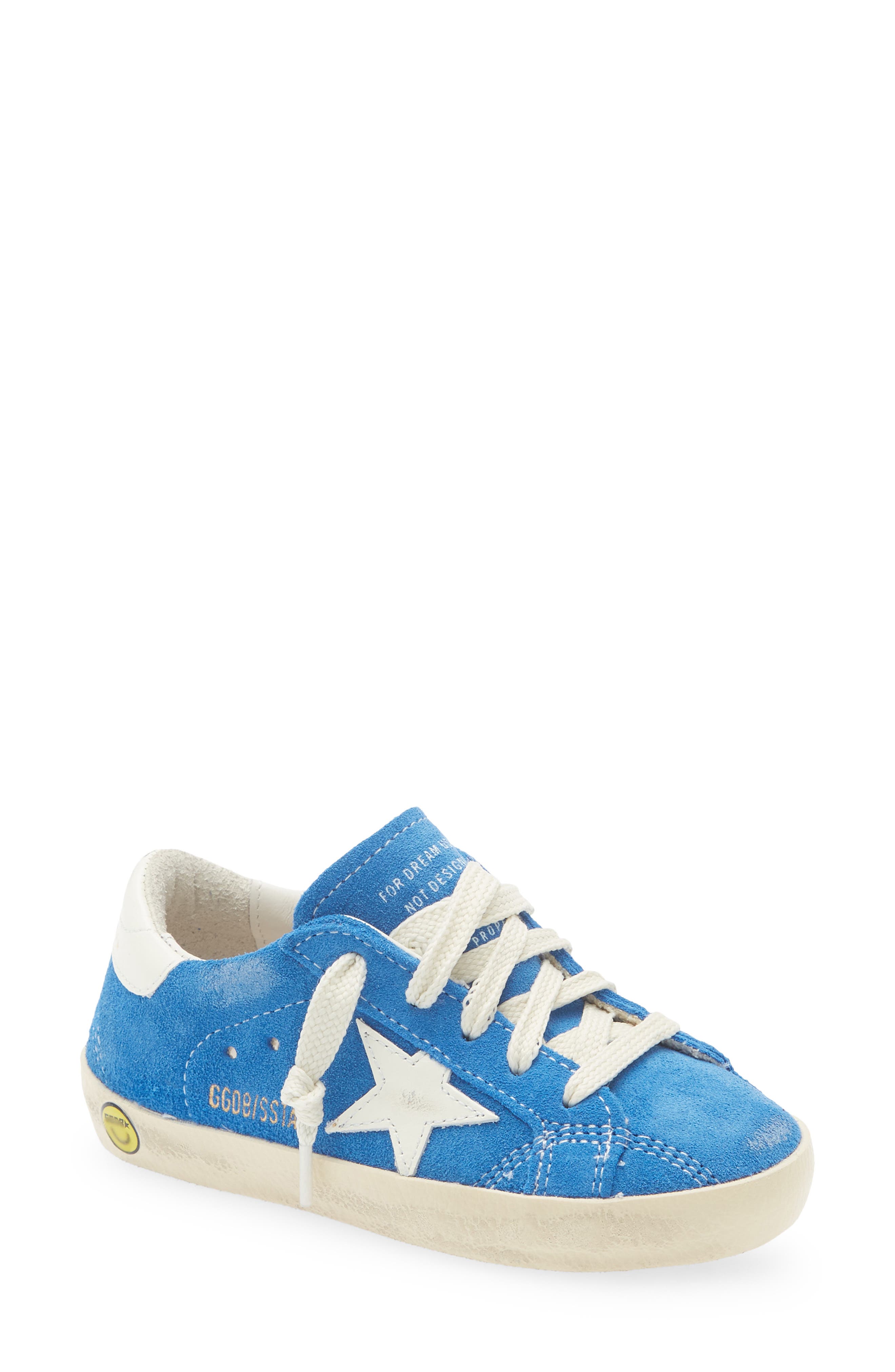 Kids' Super-Star Sneaker, Main, color, BLUETTE/ WHITE