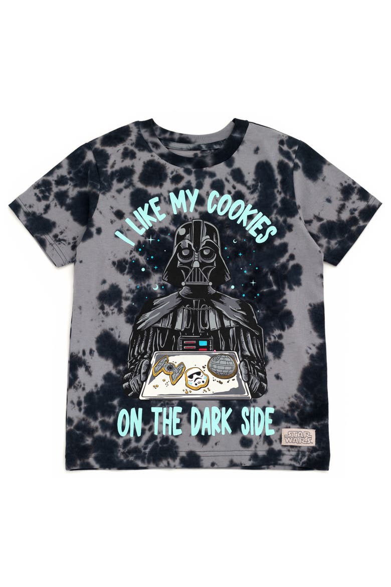 Short Sleeve T-Shirt, Main, color, Darth Vader Black Dye