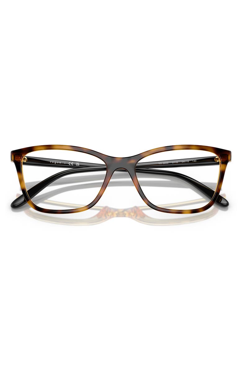 VOGUE 52mm Butterfly Optical Glasses, Alternate, color, Dark Havana