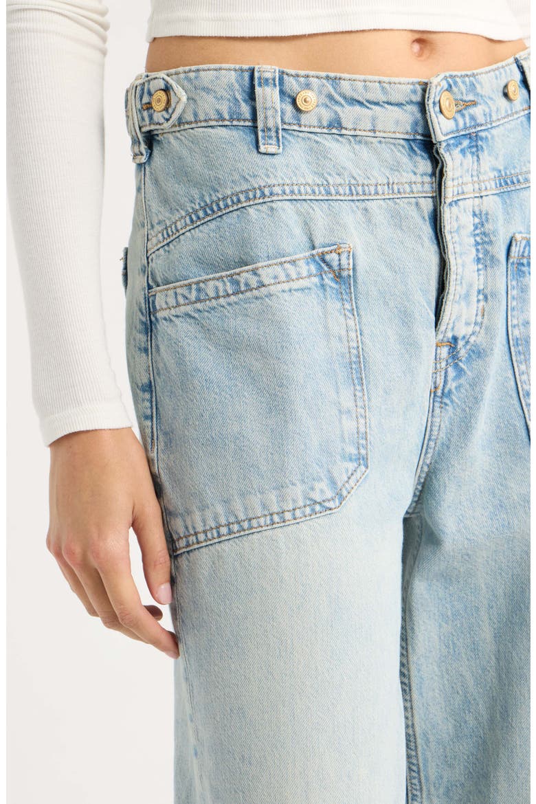 We the Free Palmer Cuffed Baggy Jeans, Alternate, color, LA LA LAND