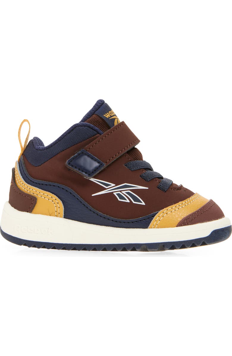 Reebok Kids' Weebok Storm X Sneaker, Alternate, color, Brown/Vectornavy/Heritagegold
