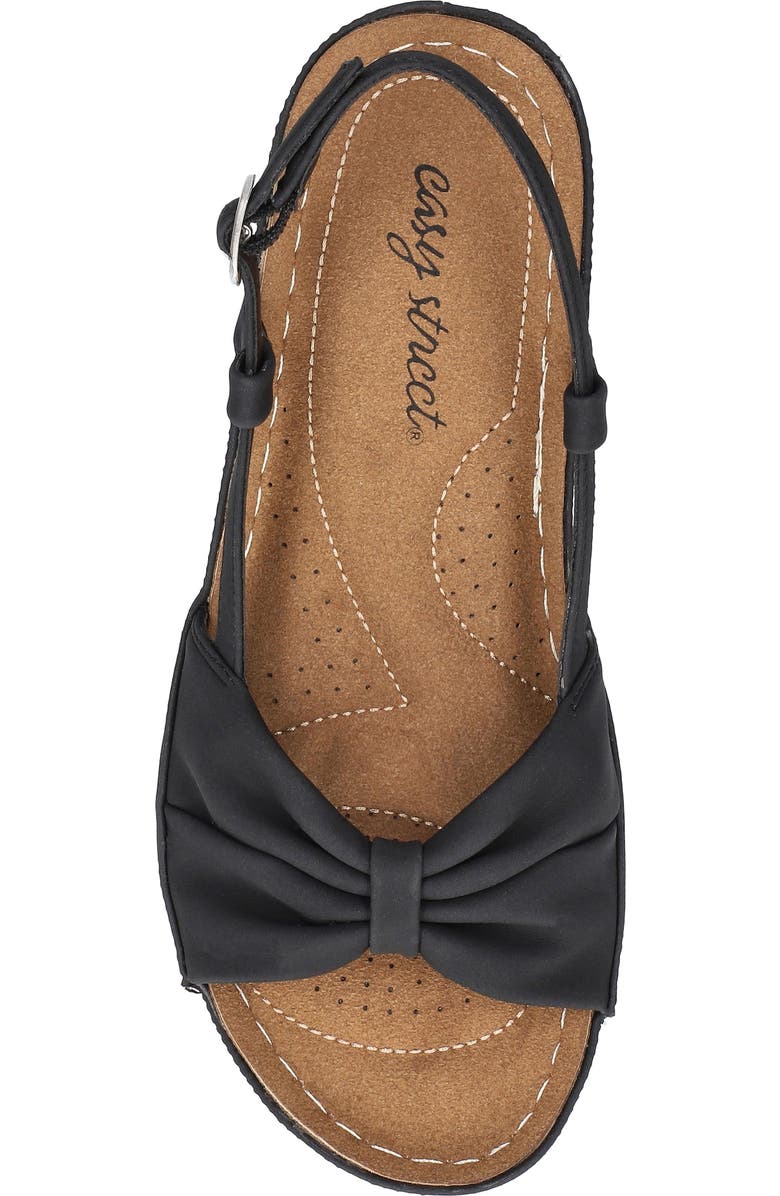 EASY STREET Jupiter Slingback Platform Wedge Sandal, Alternate, color, Black