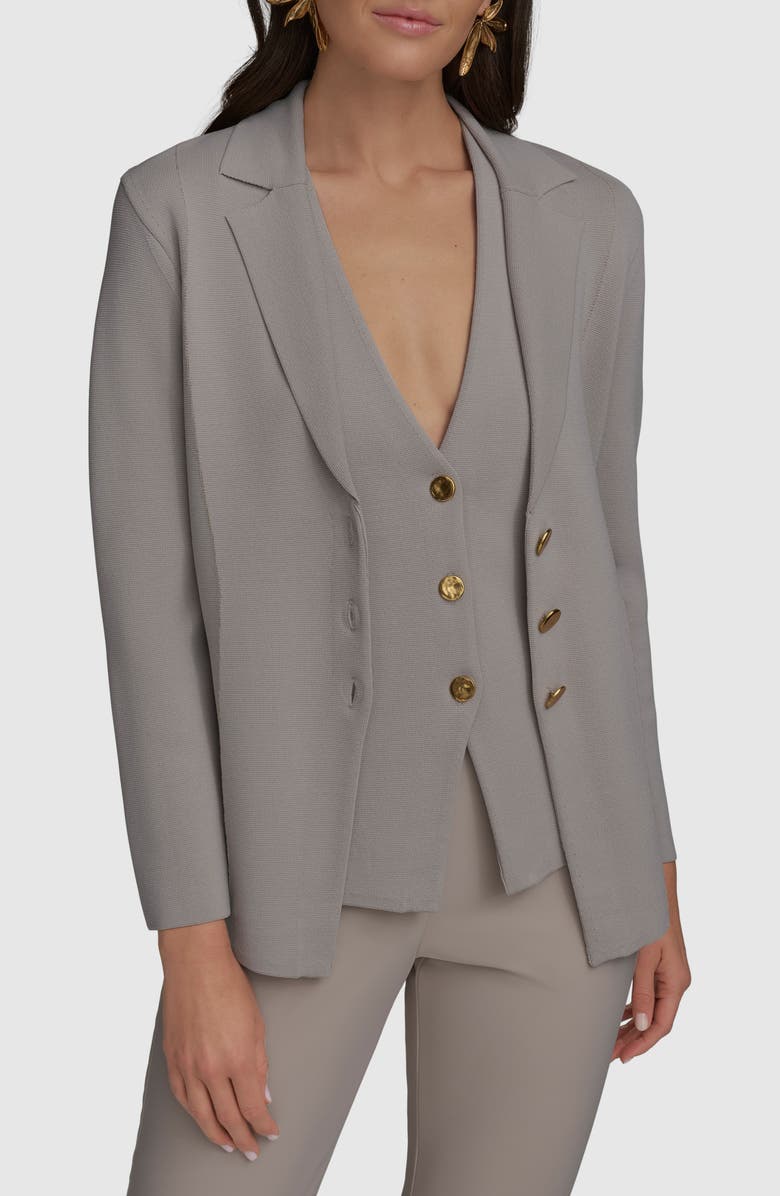 Donna Karan New York Sweater Jacket, Alternate, color, 