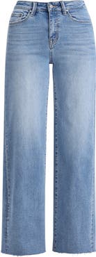 Bayeas Zephyrine High Waist Cuff Wide Leg Jeans
