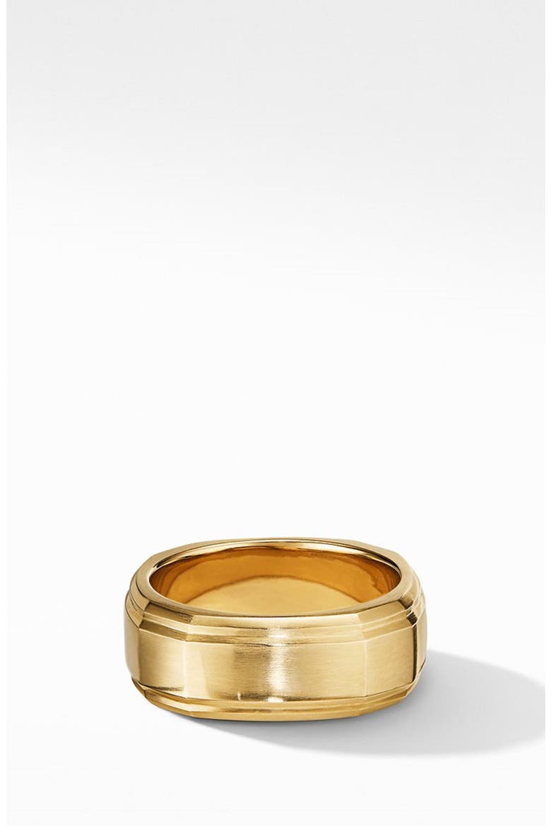 18K Gold Deco Band Ring, Alternate, color, GOLD