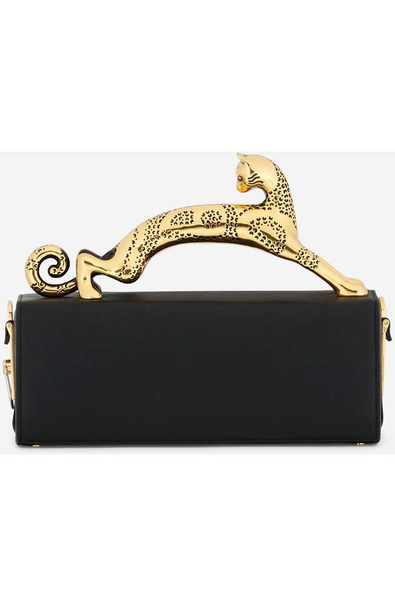 Lanvin Pencil Cat Bag In Box Calf, Alternate, color, Black