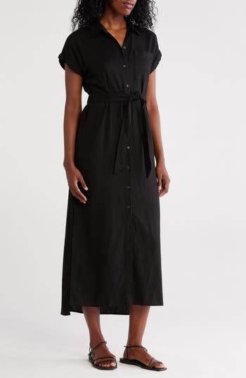 Calvin Klein Linen Blend Maxi Dress | Nordstromrack