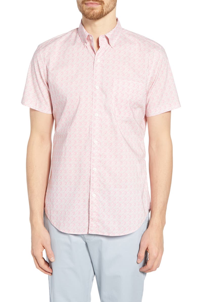 Bonobos Riviera Slim Fit Floral Print Cotton Shirt, Main, color, 
