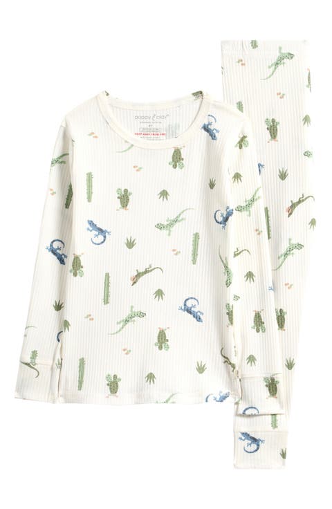 Kids' Harmony Rib Fitted Two-Piece Pajamas (Toddler, Little Kid & Big Kid)