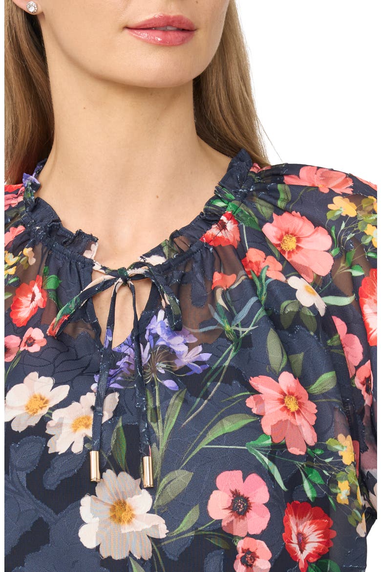 Adina Floral Long Sleeve Top, Alternate, color, INDIGO NIGHT