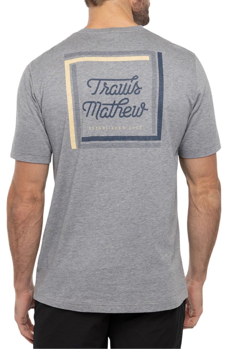 TravisMathew Riviera Maya Logo Graphic Tee, Alternate, color, Heather Grey