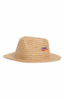 Steve Madden Beaded Sardine Straw Panama Hat