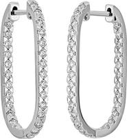 Bony Levy Rita Diamond Inside Out Hoop Earrings
