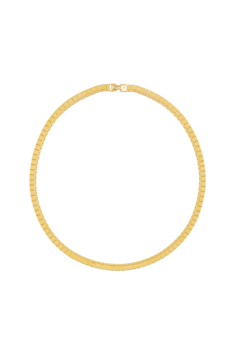 Susan Caplan 1980s Vintage Monet Square Link Necklace, Main, color, Monet