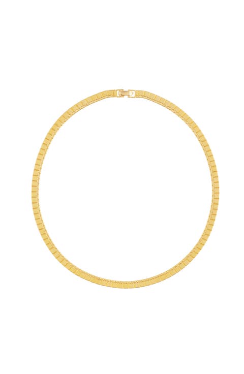 1980s Vintage Monet Square Link Necklace