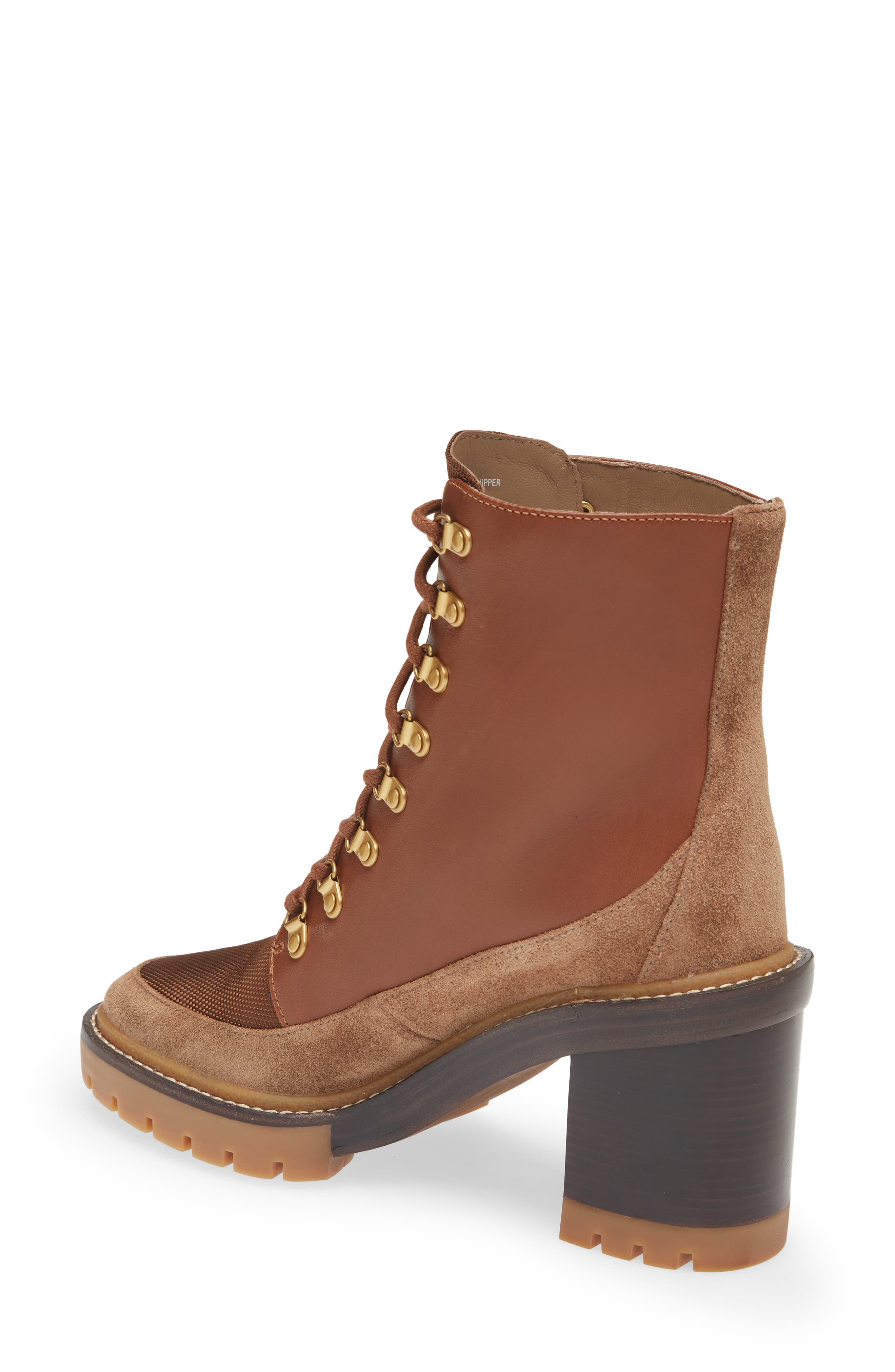 Miller Mixed Materials Lug Sole Boot, Alternate, color, BAHRAIN TAN/ TAN/ BRONZE