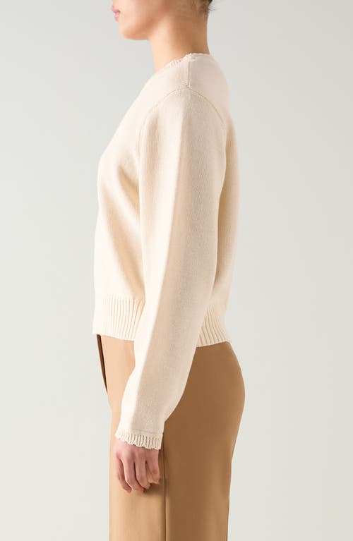 Lk Bennett Sandy Relaxed Cotton & Cashmere Sweater In Neutral