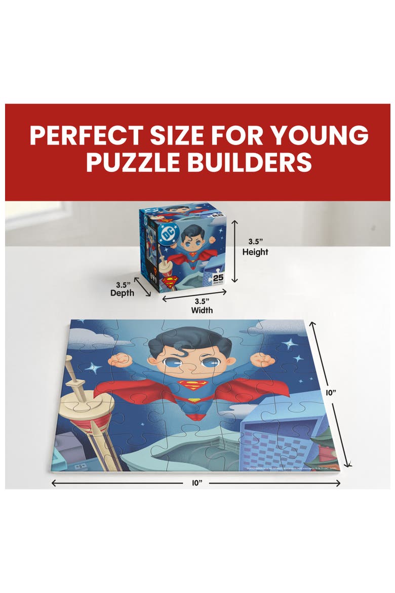 Superman 25 Piece Jigsaw Puzzle, Alternate, color, Multicolor